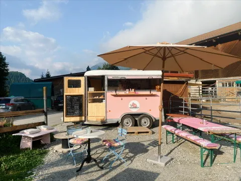 Rosa Mammut Coffee Trailer